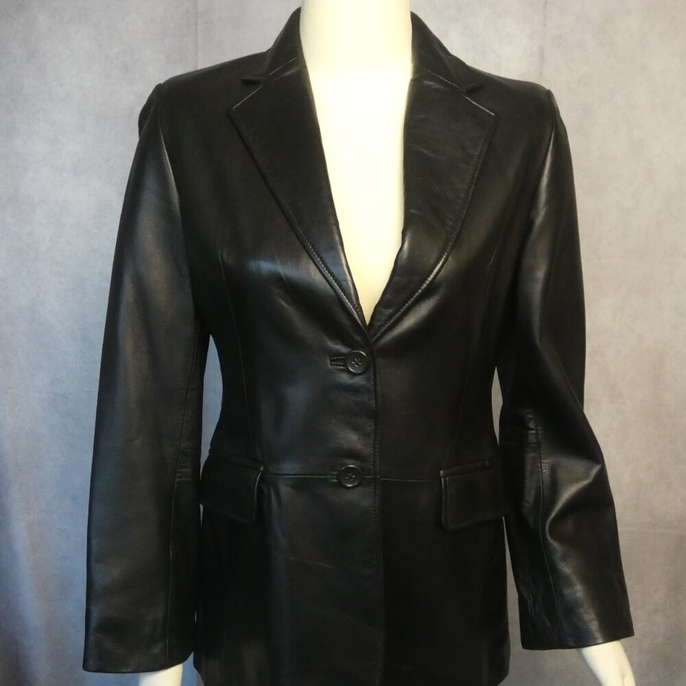 Vintage Banana Republic Leather Blazer
